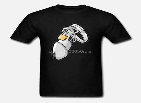 Men039s Tshirts Humor Humor Male Castidade Cuckold Sub Penis Cage Tshirt Man Sunlight Men Tshirt O Neck Top9519616