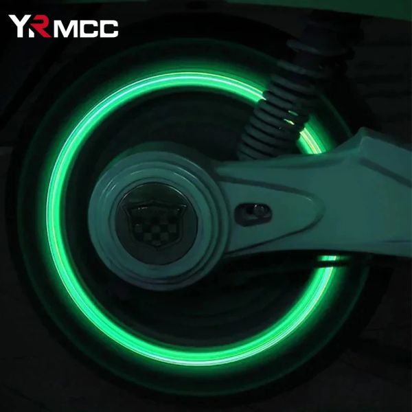 Capas de pneu luminosas de 8pcs Caps de pneu luminosa fluorescente
