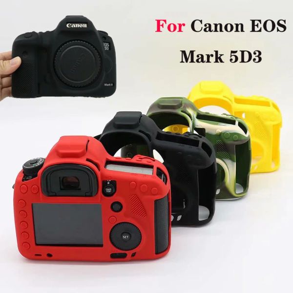 Sacchetti morbido in gomma silicone armatura armatura pelle dslr bod cover protettore per canone eos 5d mark iii 3 5d3