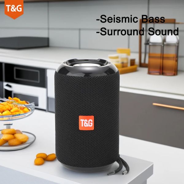 TG264 Speaker Bluetooth portatile Camping/Outdoor/Versatile Stereo Speaker TWS Stereo/Free Call/FM/TF Card/USB Flash Drive