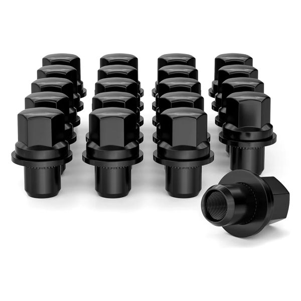 Hex 22mm 47 mm schwarze Lugn Nüsse für Landrover Land Range Rover HSE Sport LR3 LR4 OEM Factory Style Lug Nuts M14x1.5,