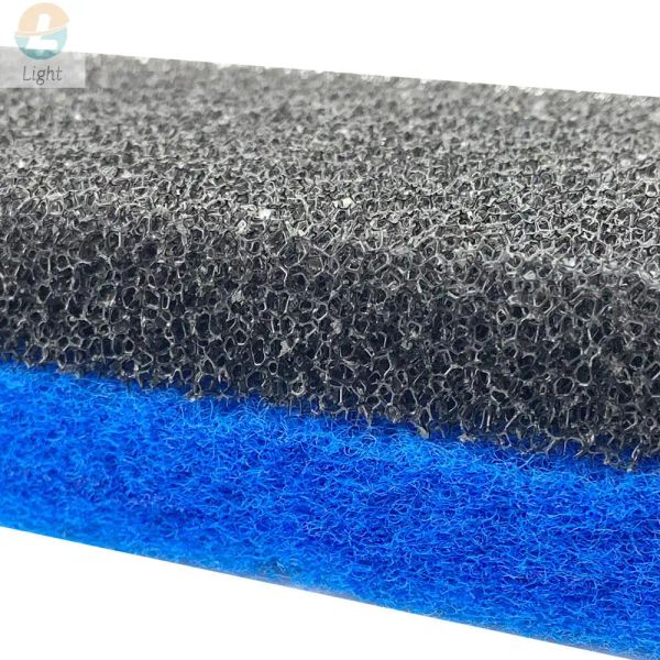 2 pcs Filtro Aquarium Scapioni di schiuma spugne Media Pad Tank Bio Sponge Flemine grossolana di dimensioni tagliate a dimensioni di dimensioni per animali domestici 32x12x2cm