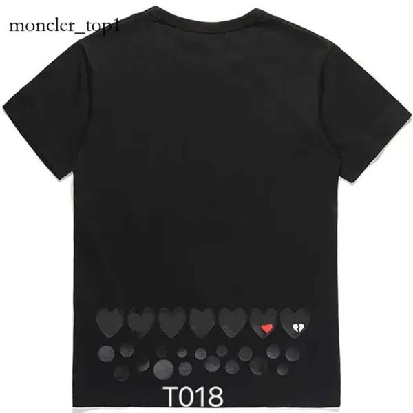 Comme Designer Thirts Love Mens Maglietta Maglietta Casualmente Women Quanlity Lovers Shirts CDG ricamo a manica corta tee Leisure Streetwear Tide Fashion Top 6365