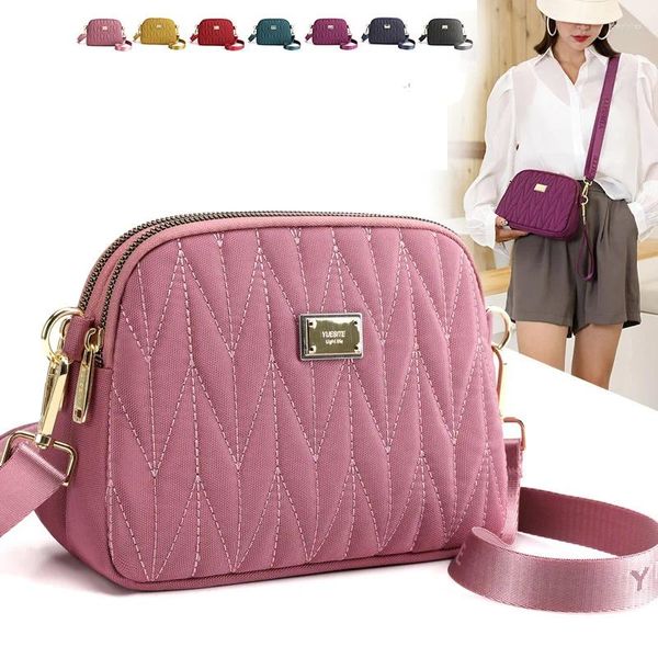 Sacchi da sera eleganti piccole donne spalla borse nylon ladies messenger femminile crossbody giornaliera borsetta cellulare