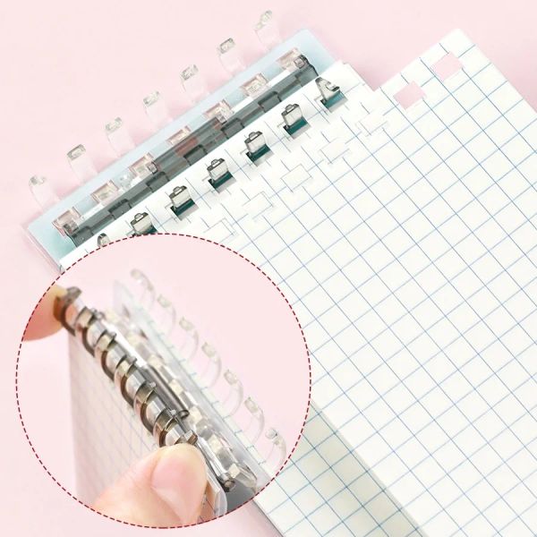 1PCS KOKUYO Smart Ring Memo Portable A7 Cookie Pastel Cookie Layered Binder Nota Sciola Foggetto Leaf Planner Diary Planner Office School A6997