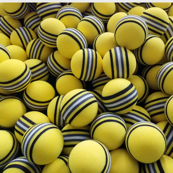 2pcs/diâmetro da embalagem 40mm Big Golf Balls Cat Dog Puppy Pets Chew Ball Golf Practice Soft Rainbow Toys