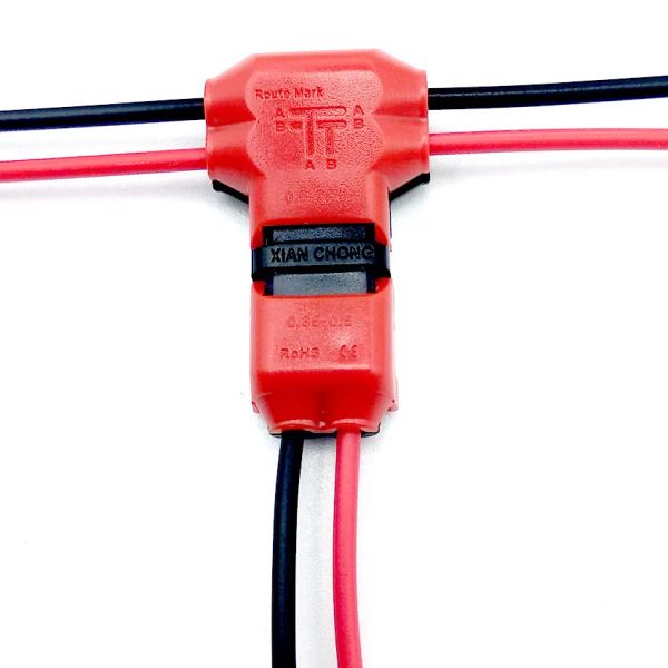 I h t tipo 1pin 2pin dc/ac 300v 10a conector de fio 18-22awg sem soldagem bloqueio de uísque rápido bloco de grampo de cabos de conector rápido