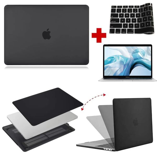 Fälle für Apple MacBook Air 11 13/MacBook Pro 13/16/15 Zoll Laptop Hülle Hartschalen -Schutzhülle+Bildschirmschutz+Tastaturabdeckung