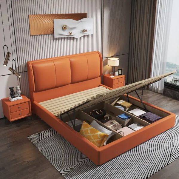 Tecnologia minimalista italiana Frame di stoffa di stoffa per mobili per camera da letto Nordic Luce di lusso 1,8 m di letto matrimoniale letto a doppia camera da letto