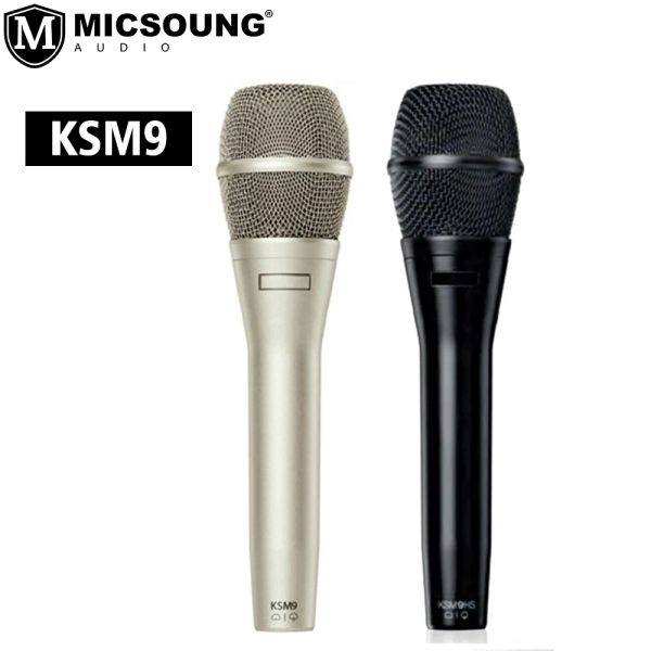 Microfones ksm9 microfone vocal profissional ksm9hs ksm9sl ksm9cg dinâmico com fio handheld Cardioid Mic Karaoke Gaming PC