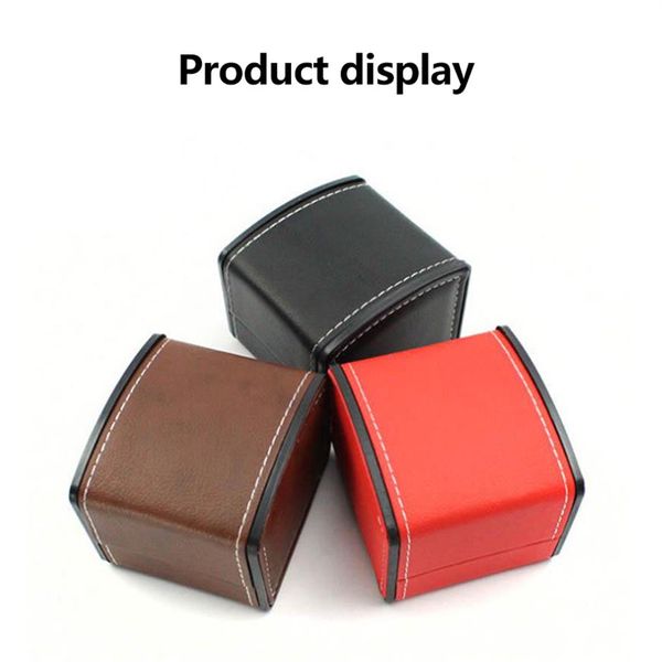 Single Watch Boxs Fashion Artificial Leather Square Jewelry Shace Display Gift Box Watch Portable долговечный шкаф для дисплея 270Z