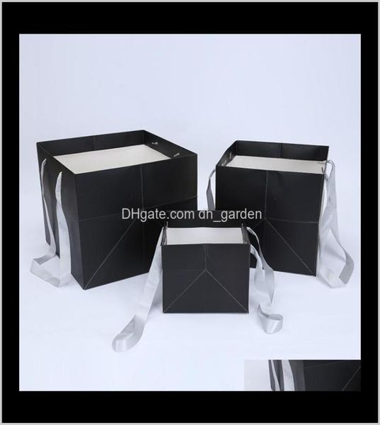 Evento de eventos de eventos Festivos Festive Garden Garden Drop Delivery 2021 Flower Paper Boxes Packing Bags Florist Gift Packaging Box com Handh7191849