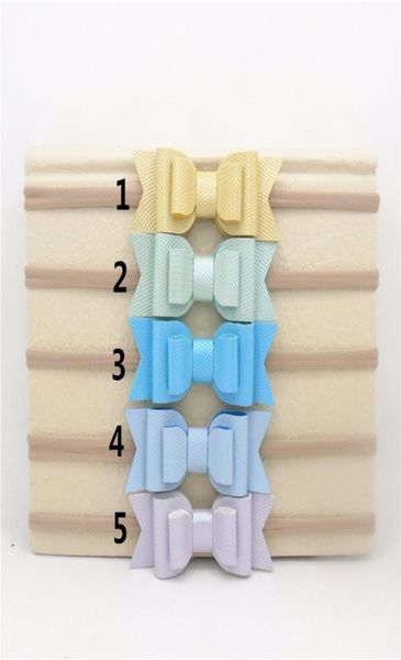 15 PCs lote Você escolhe cores 3 5 polegadas de 5 polegadas de duas camadas duplas de couro faux arco -cabeças de nylon férias de férias de férias