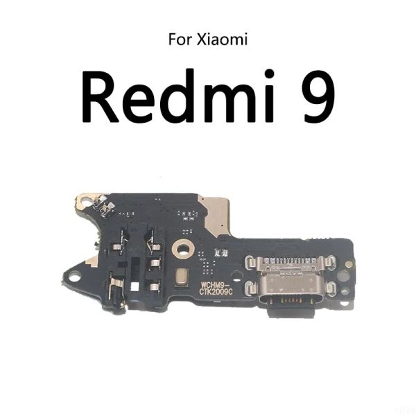 USB -Ladungsdock -Port -Socket -Jackanschluss Flex -Kabel für Xiaomi Redmi 9A 9C NFC 9T Ladungskarte Modul