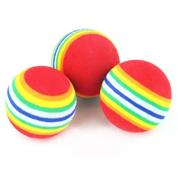 diametro 63mm 2. pollici arcobaleno eva schiuma palla da golf esercitati di allenamento interno Aiuto da golf da golf palla da allenamento per bambini