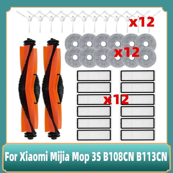 Para Xiaomi Mijia MOP 3S B108CN B113CN ROBOT ASSUSTO PRINCIPAL PRINCIPAL PRINCIPAL PRINCIPAL HEPA ACESSÓRIOS DE MOP ACESSORES DE PEÇAS SUPERIORES Substituição do kit de peças