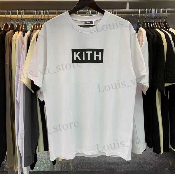 T-shirt maschile Biggie Mens Kith T-shirt oversize magliette oversize femmini di alta qualità lavatette vintage slve slve kith magliette casual sw t240409