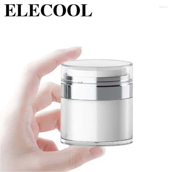 Bottiglie di stoccaggio 15 ml/30 ml/50 ml JAR cosmetico Crema acrilica vuota Premere Bottle sottovuoto campione Vials Contenitore airless