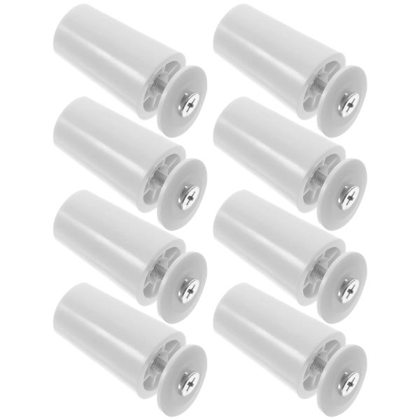 Cortina de 8/4/2pcs blinds para buffer de buffer de janelas peças de reparo peças de alumínio branco liga de alumínio branca