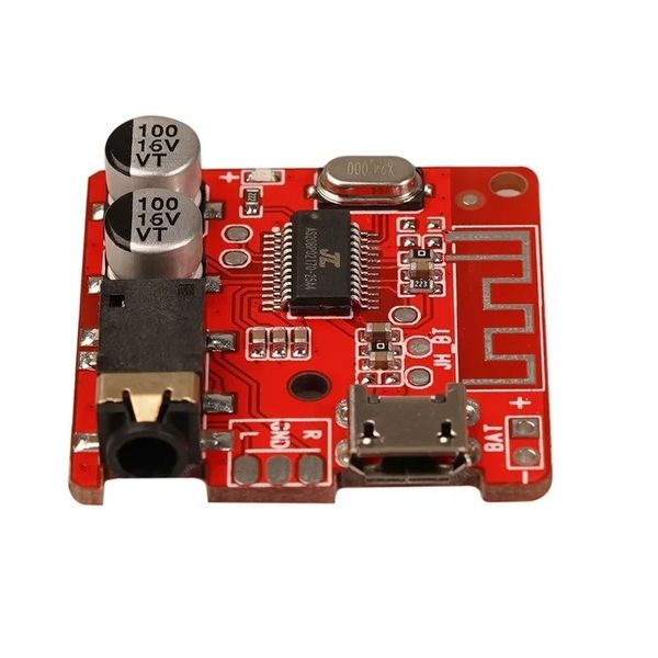 Módulo de receptor de áudio Bluetooth 5.0 Telefone celular DIY 3,5mm de interface amplificador de energia Bluetooth PCB placa de placa de placa de placa Card