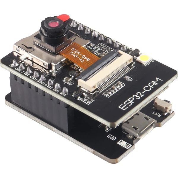 ESP32-CAM-Kamera-Modulentwicklungskarte WiFi Bluetooth OV2640 2MP Kamera Micro USB an serielle Port CH340C für Arduino