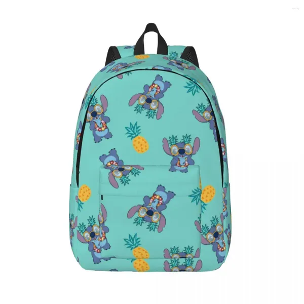 Backpack Hawaii Ananas Stitch Grundschule High College School School Schülern Bücher Teens Daypack Geschenke