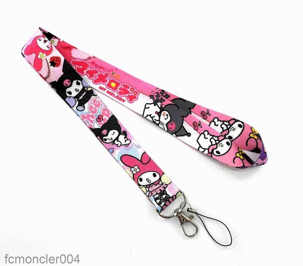 Karikatür Cinnamoroll Benim melodi anime kordon için Keys Id Card Spor Salonu Cep Telefon Kayışları USB Rozb Tutucu DIY Halat Lariat Keychain Dlug