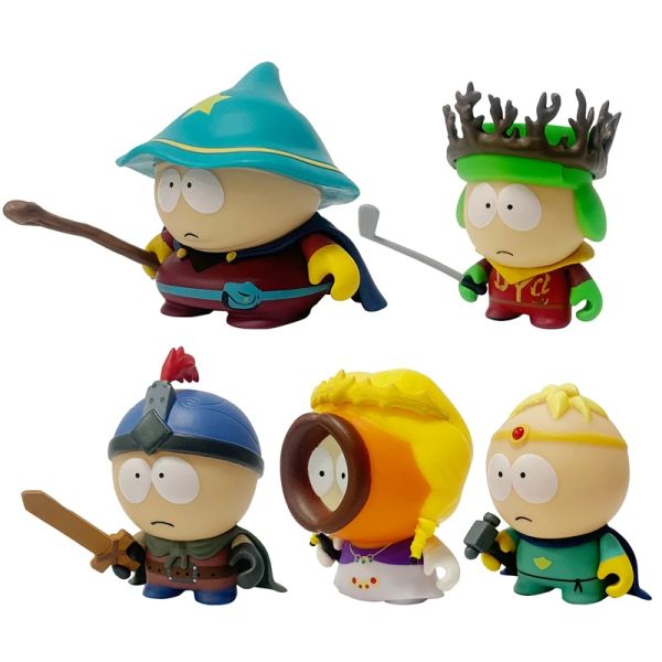 5 pezzi/set South Park Anime Figura il bastone della verità Kenny McCormick Stan Marsh Cute Lovely Dolls American Band Ornnents American Band