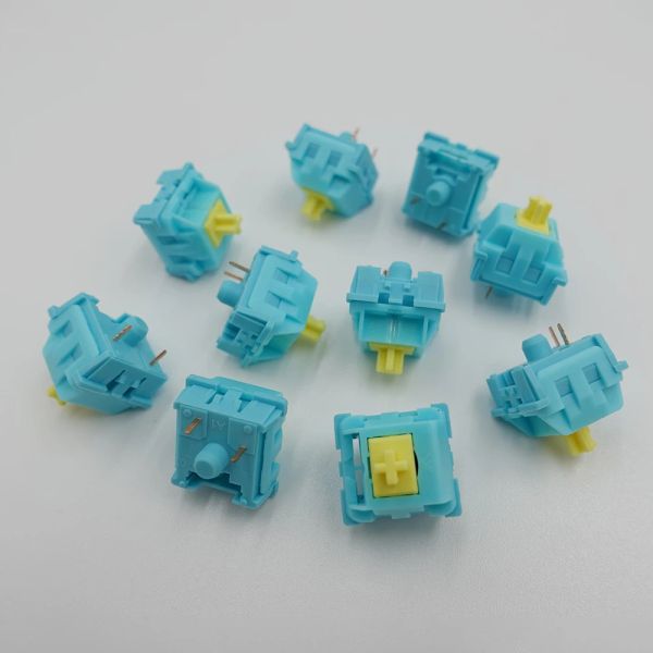 Acessórios Atacos KTT Salt Sea Salm Lemon Switches de 3pin Teclados de jogos mecânicos lineares para jogos MX Cherry RGB Switch