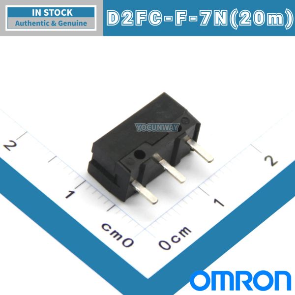 NUOVO AUTENtico Micro Switch Omron Mouse Omron Omron Omron D2FC-F-7N (20M) Interruttore limite di punto bianco 3 pin