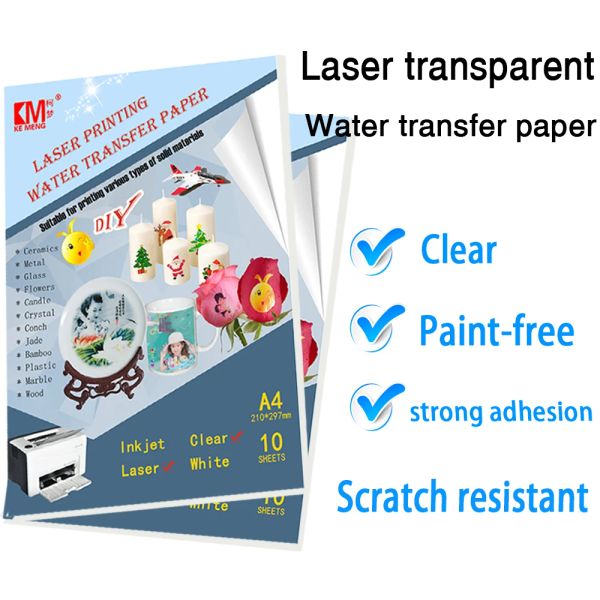 Papel 10 folhas de adesivo de vinil imprimível A4 A4 GLOSSY COPY PAPER PAPER LASER PAPER PAPER PARA LASER DIY Crafts DIY