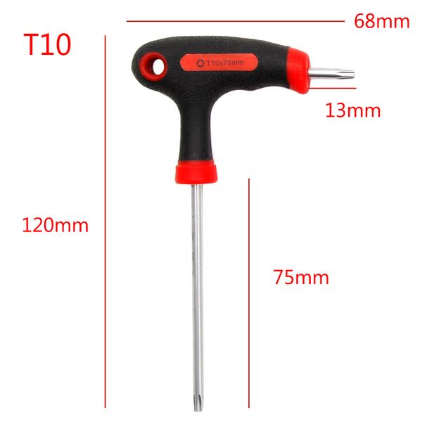 Torx Handle Grip Torx Allen para a chave de fenda Driver Tool T10/15/20/2013/30/4