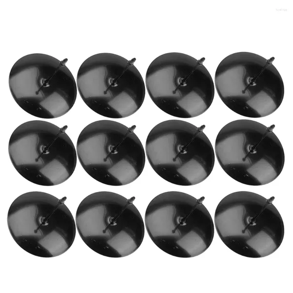 Titulares de vela 12 PCs Bolo de vidro Fixamento de suporte Racket Suporte Tealights Stand Iron Candles Base Acessórios