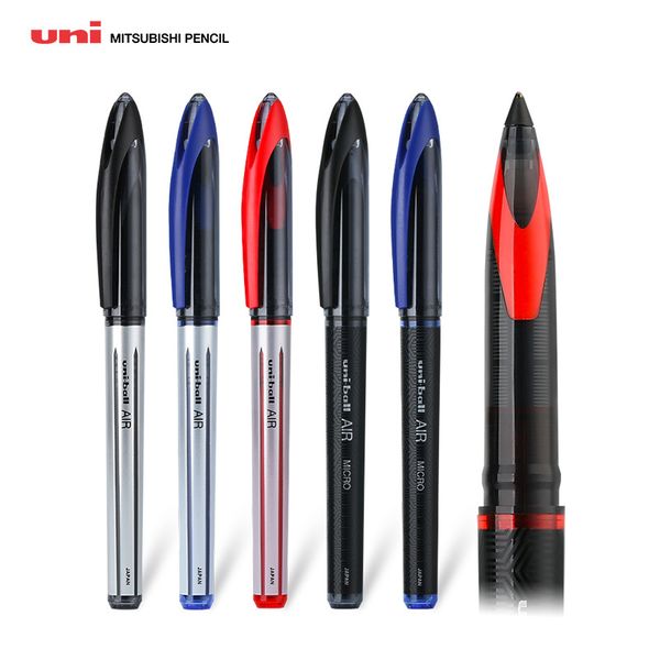 Uni -Ball Air Rollerball Jel Kalemi, Süper Pürüzsüz Yazma Kontrol Çizgileri 0.5mm 0.7mm İnce Nokta Mavi Mavi Siyah Mürekkep Roller İmzalama Kalemleri