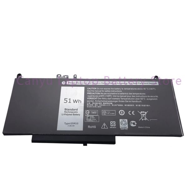 Batterie nuove batterie del laptop G5M10 per latitudine E5250 E5450 E5550 7.4V 51Wh