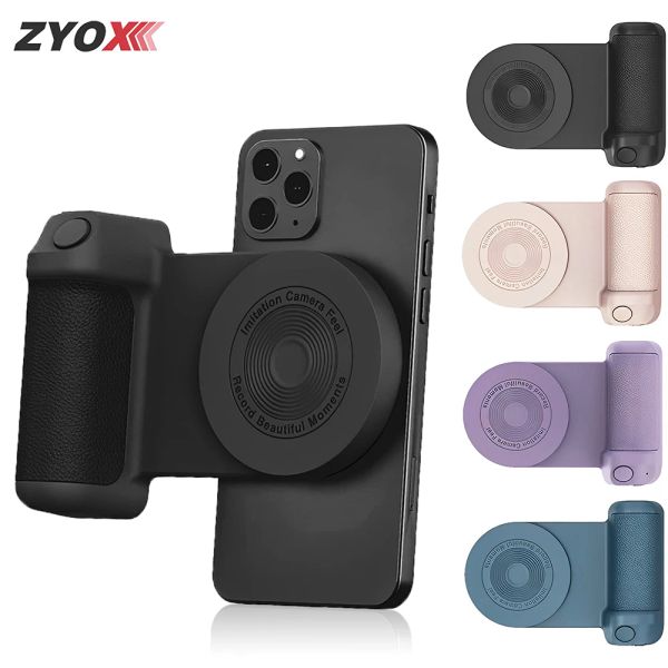 Stativen Magnetkamera Handle Selfie Grip Photo Bluetooth Handheld Booster Halter Magsafe Wireless Ladegerät für iPhone Android Phone