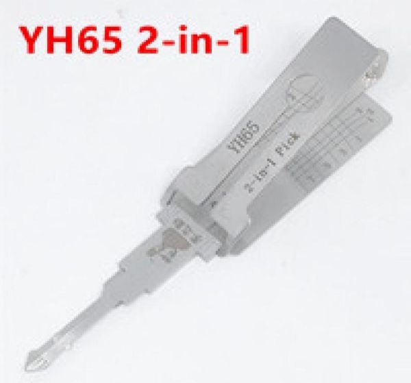 Lishi 2 em 1 Pick e decodificador Lishi 2in1 Ferramenta original YH65 HU1363557047