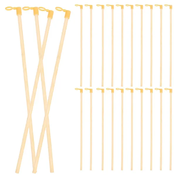 Kerzenhalter 50 PCs Laternengriff Stallstangen liefert Feenzubehör Holzlaternen Griffe Sticks Dediziertes Papierfestival Spielzeug