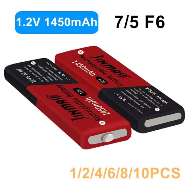 1.2V 7/5F6 67F6 1450mAh Ni-Mh Sakız Pil 7/5 F6 Hücre Panasonic Sony MD CD CD CASETTE PLINE Lityum Piller