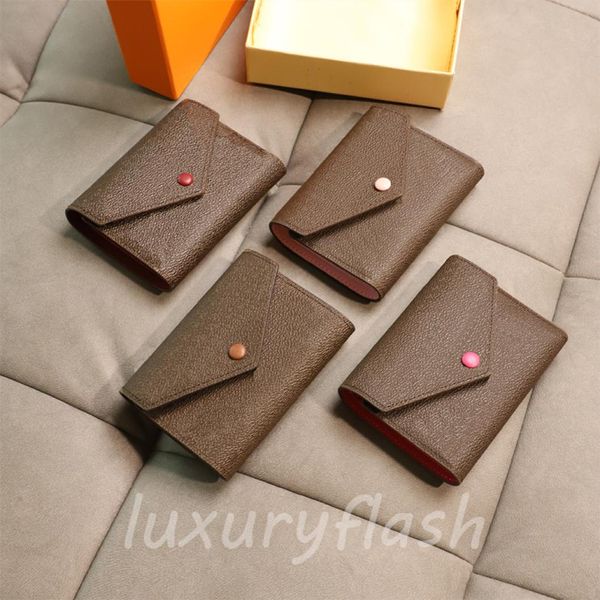 Top -Quality Ladies Designer Fashion HaSP Folding Wallet Cute Coin Purse Frauen Luxurys Kurzer Kreditkartenhalter Brieftaschen 4Kolors T7031489