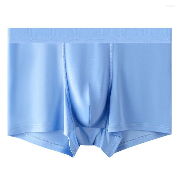 MUITAS MENINOS SEXY TRUNCOS TRUNCOS MOLHOS sedutores de seda de seda boxer sem costura