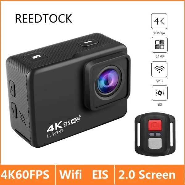 Telecamere fotocamera EIS Antishake Ultra HD 4K / 60fps WiFi 2.0 