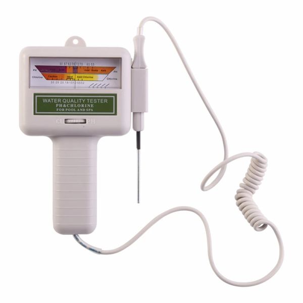 Testador de cloro PH da água Piscina de qualidade do spa Medidor de nível de medidor de medição Monitor de medição Detector de verificação kit de teste de verificação