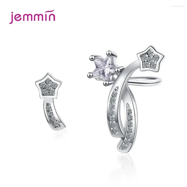 Gestüt Ohrringe 925 Sterling Silber Netter Star für Frauen Mädchen Party CZ Kristall Trend Mode Schmuck Großhandel Großhandel