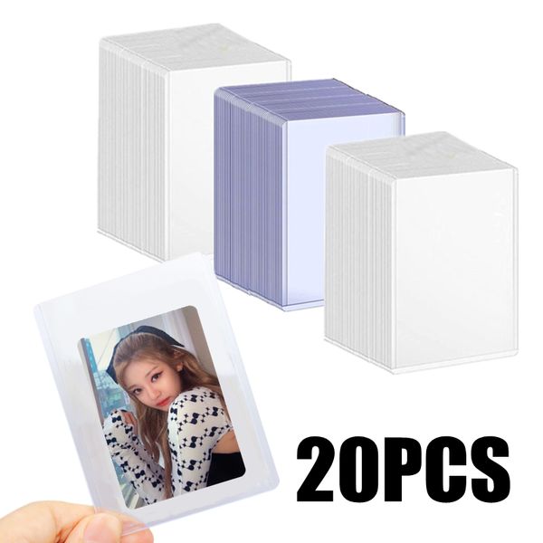 35pt trasparente PVC Toploader KPOP Chiama protettiva per la carta sportiva da collezione Sport Star Game Card Card Case 3x4inch