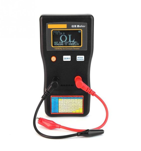 MESR100 ESR Capacitance Meter Meters Metri Professional Misurazione di misurazione Capacità Circuito Tester6053263