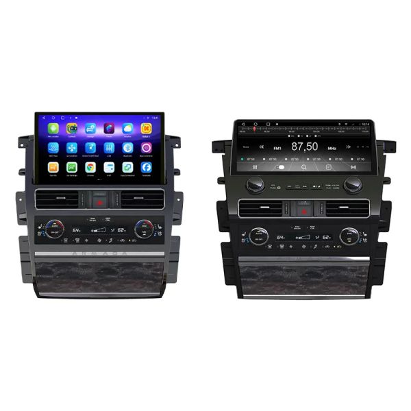 Dashboard LCD Controlla il gruppo del volante per auto, kit interno GPS Schermo Android per Nissan Patrol Y62 Armada 2010-2022