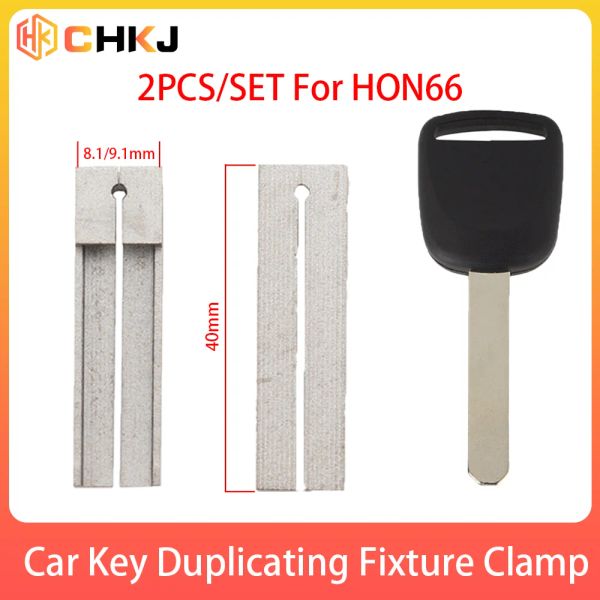 CHKJ 2 PCS/LOT HON66 для Honda Car Keys Внешнее фрезерование зажима для зажима для внешней копии дублирующей машины
