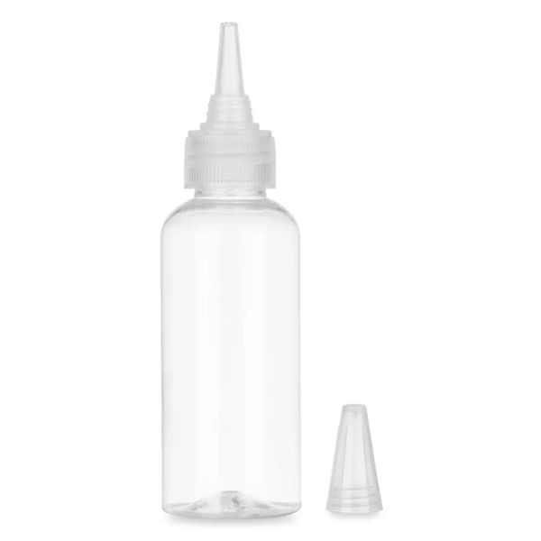 5pcs garrafa de cola de plástico de peito vazio garrafas de cola de plástico com tampas parafusadas garrafa de aperto de tinta líquida espremável 10-250ml