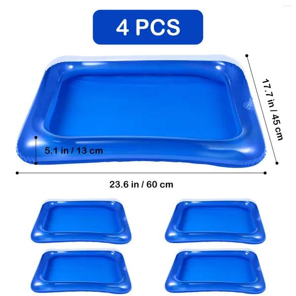 Löffel Gefrierschrank aufblasbare Eisbarpool Party kleine Kühlermatten Buffet PVC Server Tabletts